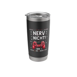 NERV NOT! BIN AM ZOCKEN Gaming Controller Stainless Steel Insulated Tumbler