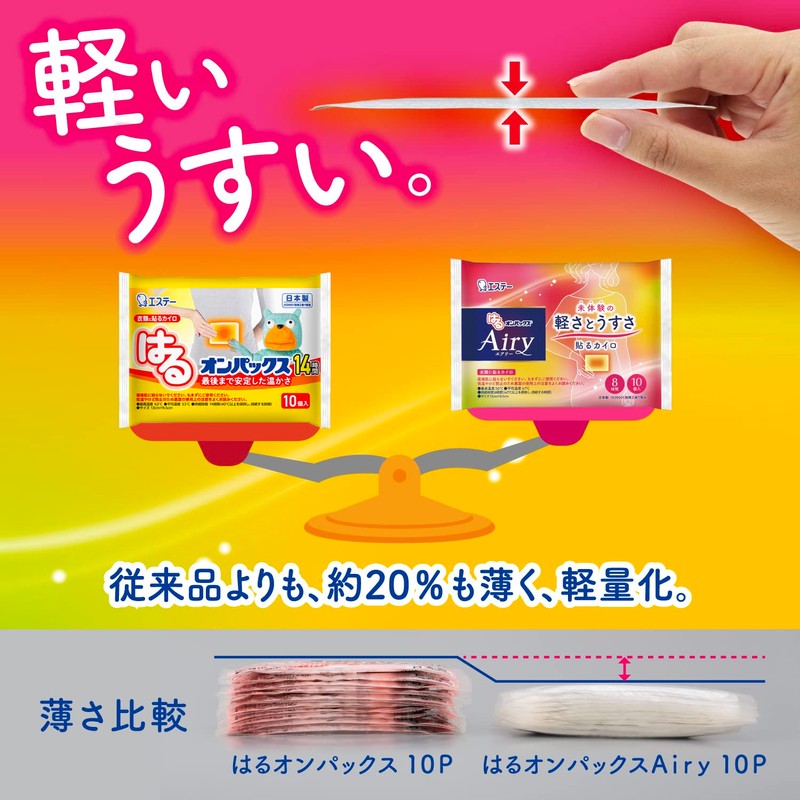 Haru Onpax Airy Airy, Thin and Lightweight, Stick Warmer, 30