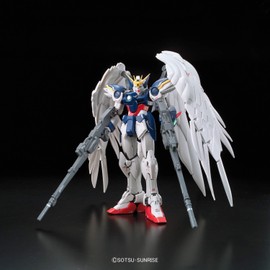 RG New Mobile Senki Gundam W XXXG-00W0 Wing Gundam Zero EW 1/144 Scale Color Coded Plastic Model