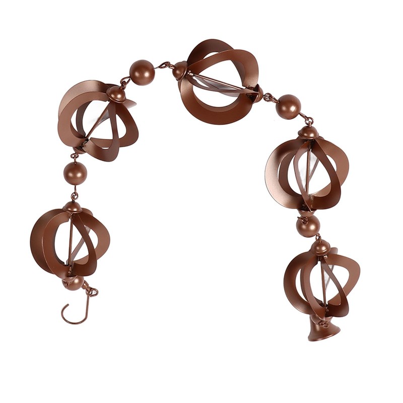 Hztyyier Hanging Metal Decorative Rain Chain for Garden Courtyard