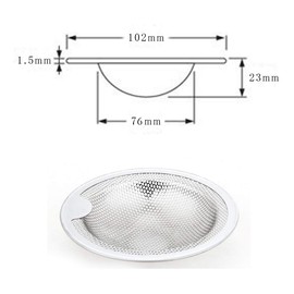 Dilif Bath Drain, Garbage Trap, Unit Bath, Drainage Outlet, 3.1 – 4.0 inches (80 – 101 mm), Punched Holes, Stainless Steel, Hair Catcher, Bathroom, Garbage Catcher, Drain Filter