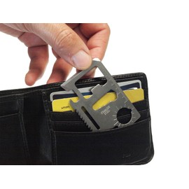 Weekend Warrior 12 in 1 Wallet Multi Tool Credit Card Size Pocket Bottle Opener Knife Screwdriver