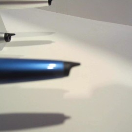 TERZETTI METAL PDA TIP STYLUS WHITE BALLPOINT PEN-IDEAL FOR FEDEX,UPS DRIVERS