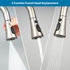 Universal Kitchen Faucet Head Replacement with 15 Adapter Kit Compatible