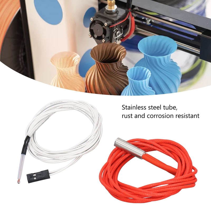 Cable termistor de impresora 3D, alta compatibilidad 24V 40W calentador