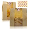 HiCivan 15.7x10.2x5.1in Extra Large Paper Bread Bags for Homemade Bread