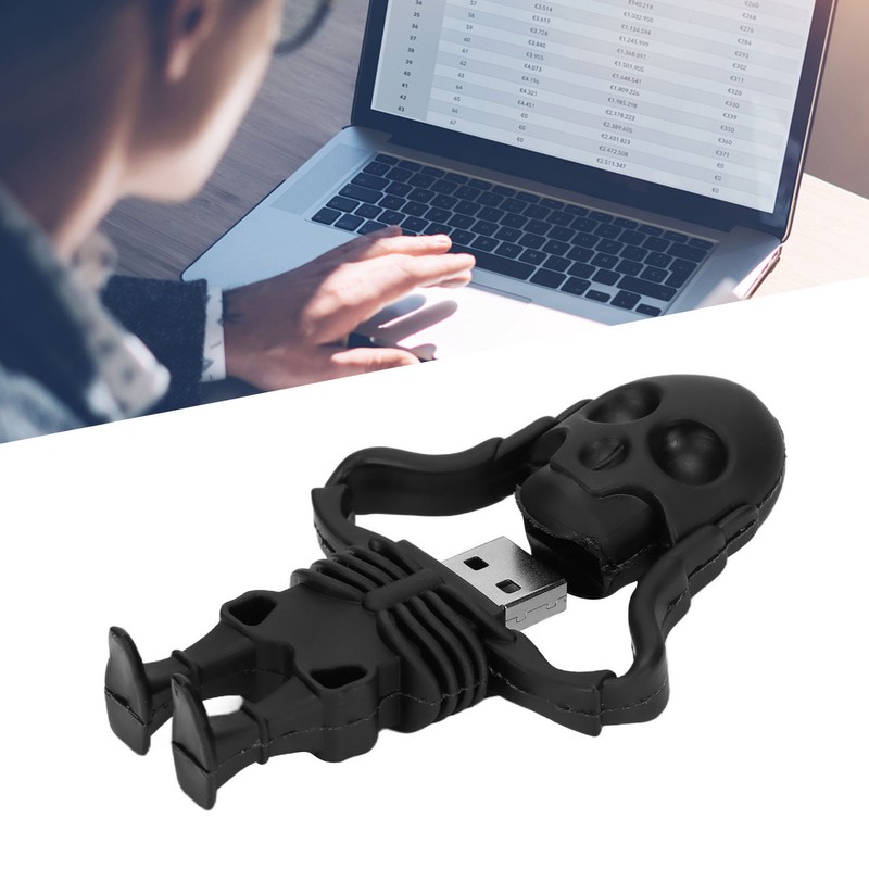 USB Flash Drive Funny Cute Cartoon Miniature Skull Shape Drive