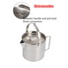 ZNZNANG Outdoor Camping Kettle，1.2L Outdoor Camping Kettle，Portable Hanging Pot Cookware