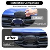 Car Front Rear Emblems Trim Cover Compatible with Subaru Crosstrek