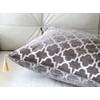 FEZ Fez Cushion Cover Moroccan Design (Argent Grey, 60x60)