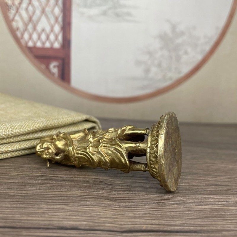Kankiten Buddha Statue [Protection Honzon] 7.5cm Bronze Statue Holy Ten