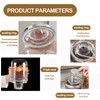 CINPIUK 2 Pack Clear Coffee Canister with Lid & Measuring
