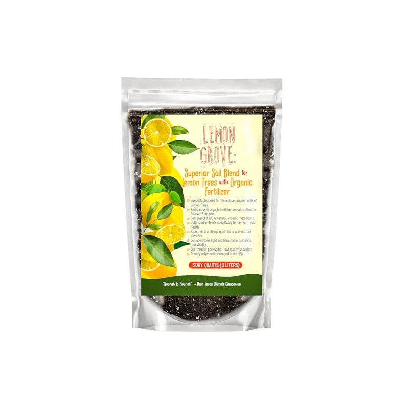 GARDENWISE Organic Lemon Tree Soil – Citrus Potting Mix with