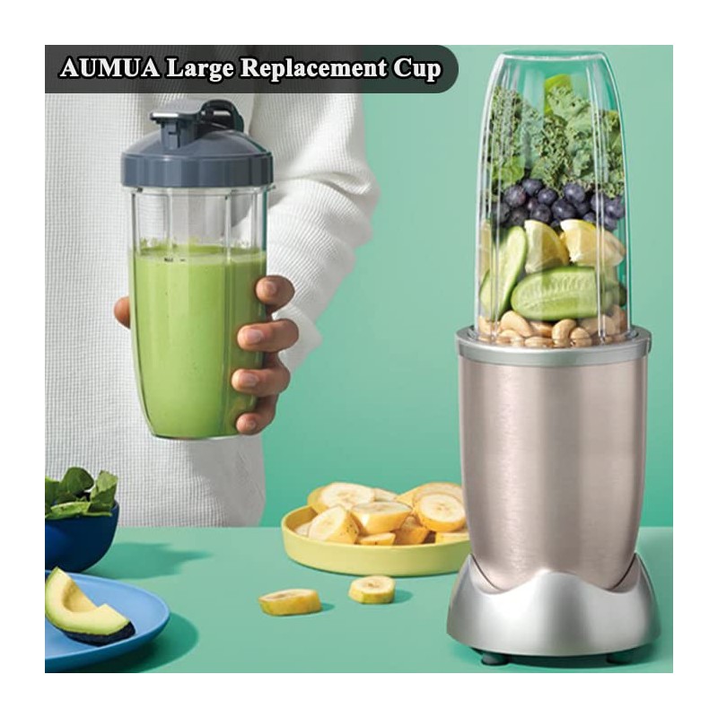 Replacement Cups 32oz Compatible with NutriBullet 600 and PRO 900