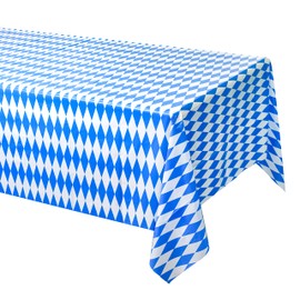 TUPARKA 6 Packs Oktoberfest Tablecloth 54''x108'' Tablecover Oktoberfest Flag Patterned Table Cover for Oktoberfest Octoberfest German Party Decorations Oktoberfest Decor