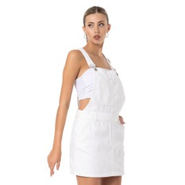 Redbridge Dungaree Women's Denim Skirt Denim Overall Cotton, White