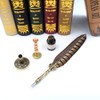 GC QUILL Antique Quill Pen Unique Half-Patterned Feather Pen Set