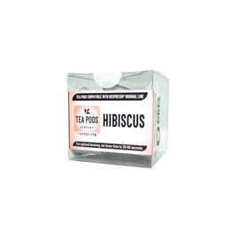 10 Hibiscus herbal pods compatible with Nespresso OriginalLine, hibiscus single-serve capsules for coffee machines