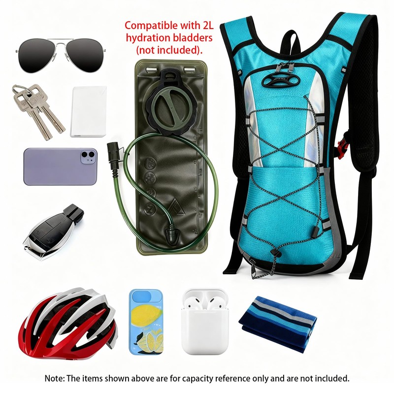 Sadnyy 2 Pcs Hydration Backpack Hiking Water Backpack for 2l