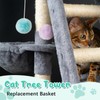 Dansydaisy 3 Pack 13" Large Cat Tree Hammock Basket Bed
