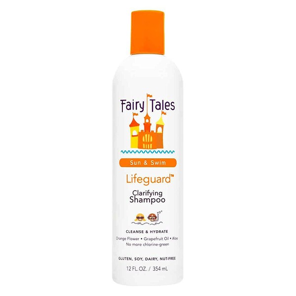 Fairy Tales Sun & Swim Lifeguard Clarifying Shampoo - Daily Kid Summer Shampoo - 12 oz