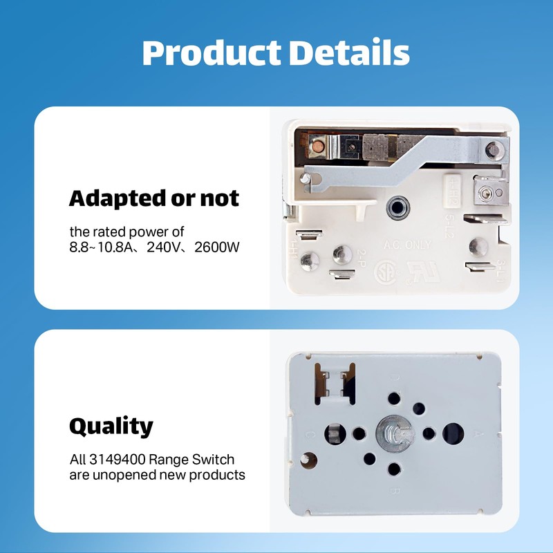 Earthtec 3148954 WP3149400 3148953 AH336989 3148954 ES9400 EA336989 PS336989 PS11740783