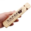 MYUBWTF Solid Wood Train Whistle 4 Tones, Noisemaker Toys and