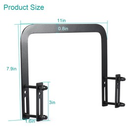 Kalekey 4PCS Mattress Slide Stopper, Non-Slip Mattress Gripper Retainer Bar, Mattress Stabilizers Anti-Slip Gaskets, Mattress Holder for Metal Bed Frame to Prevent Mattress Sliding (4 PCS)