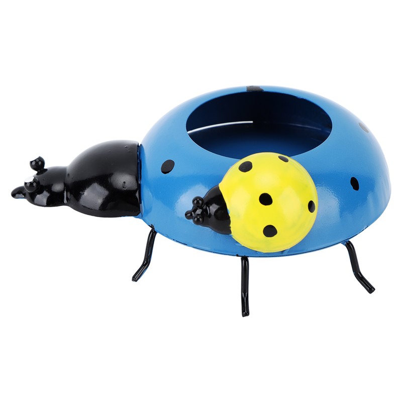 5.4cm Diameter Flower Pot Decor Ladybug Shaped Smoothing Surfaces Iron