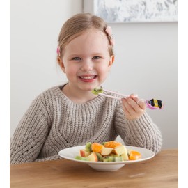 Tayo Training Chopsticks for Right Handed – Beginner for Kids, Edison Educational kitchen Suppliers for Toddlers, Durable Lightweight Portable BPA Free & ABS Plastic (Rani(Pink))