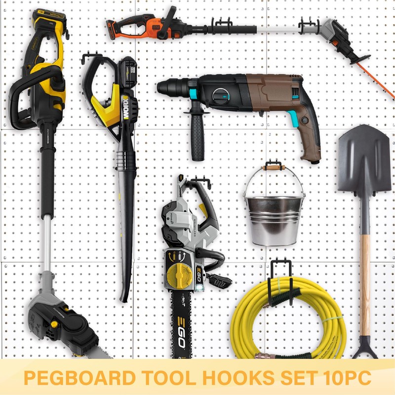 BFPeaky Heavy Duty Pegboard Hooks - Pegboard Organizer Accessories Kit