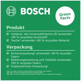 Bosch Bosch Laserentfernungsmesser UniversalDistance 30 (Distanz bis 30m pr?zise messen, Messfunktionen, Speicherfunktion, im Karton)