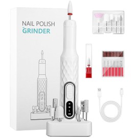 Bixury Nail Cutter, Electric Nail Cutter, 12 in 1 Nail Cutter for Gel Nails, 18000 rpm, Electric Nail File, Professional Manicure and Pedicure Set for Gel Nails, Cuticles Shellac Acrylic Gel