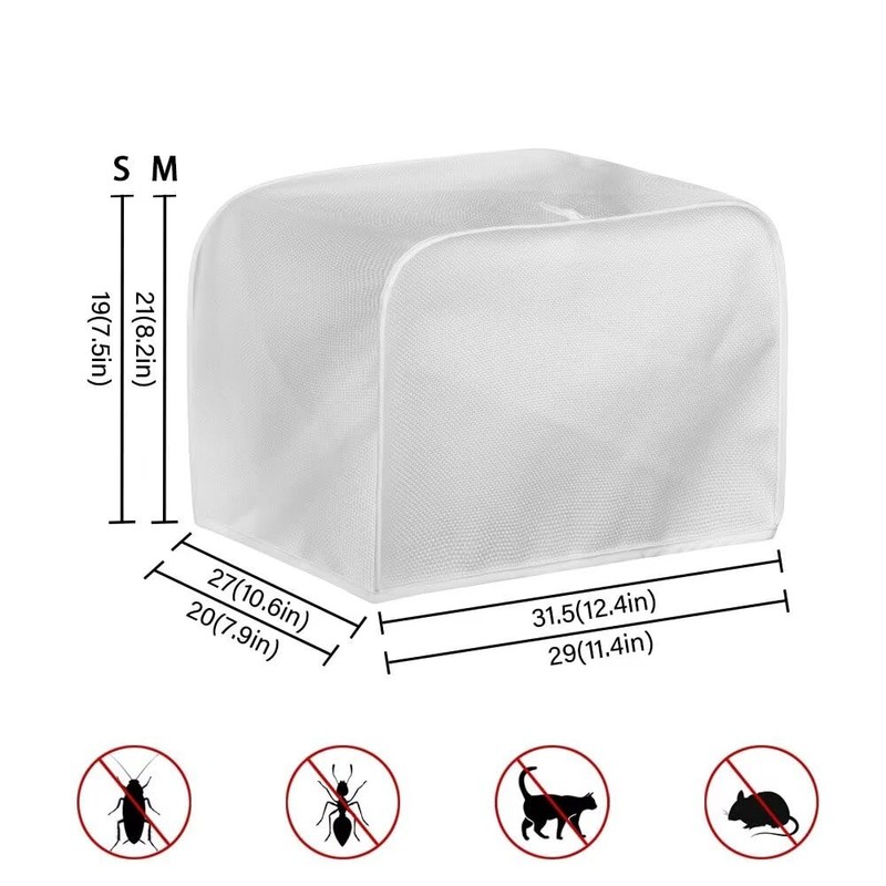 NETILGEN Toaster Dust Cover 4 Slice, Microwave Oven Grill Cover