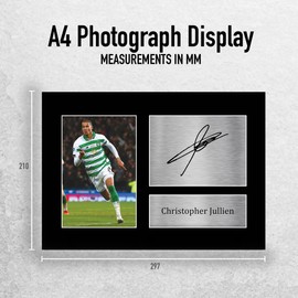 HWC Trading A4 Christopher Jullien Celtic Gifts Printed Signed Autograph Picture for Fans and Supporters - A4