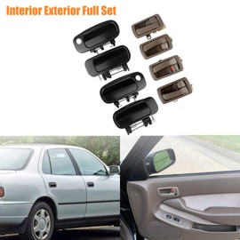 NPAUTO Interior Exterior Door Handles Replacement for Toyota Camry 1992 1993 1994 1995 1996, Front & Rear Left Driver & Right Passenger Side, Set of 8