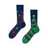 Many Mornings Unisex Xmas Tree Mismatched Socks (Pack of 2),