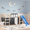 vidaXL Curtains, Curtain Set for Loft Bed, Play Bed, Children's