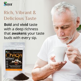 Sayan Siberian Chaga Mushroom Extract with Shilajit Powder (2 oz) – Organic Antioxidant Tea – Immune and Digestion System Support – Fulvic Acid Supplement – Energy & Clarity – No Fillers