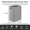 OIAHOMY Laundry Hamper, Laundry Basket，Rectangle Cotton Storage Basket with Handles,
