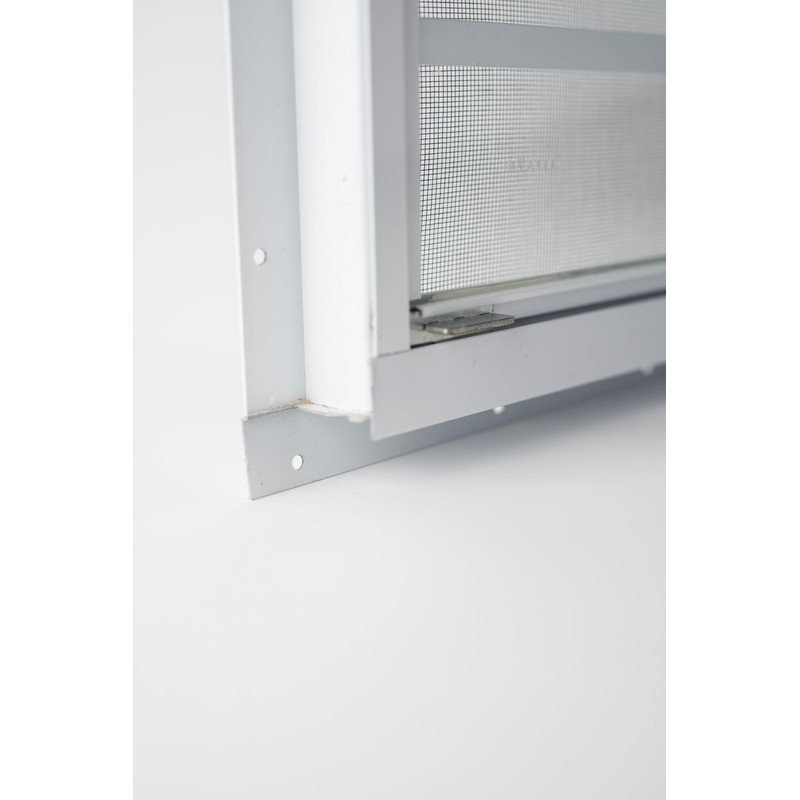 Shed Window 16x16 White - Vertical Slider with Tempered Glass