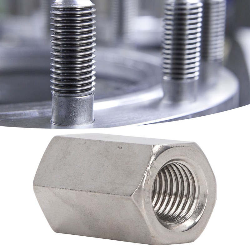 5Pcs Hex Coupling Nut Set Connector 304 Stainless Steel Industrial