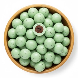 NY Spice Shop Christmas Cafe Mint Espresso Beans - 1 Pound Bulk Chocolate Covered Espresso Beans Candy - Party Favor Chocolate Snacks for Christmas Candy Gift, Stocking Stuffers & Holiday Treats