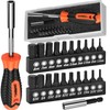 TEKPREM 20-Piece Metric & SAE Hex Bit Set with Magnetic