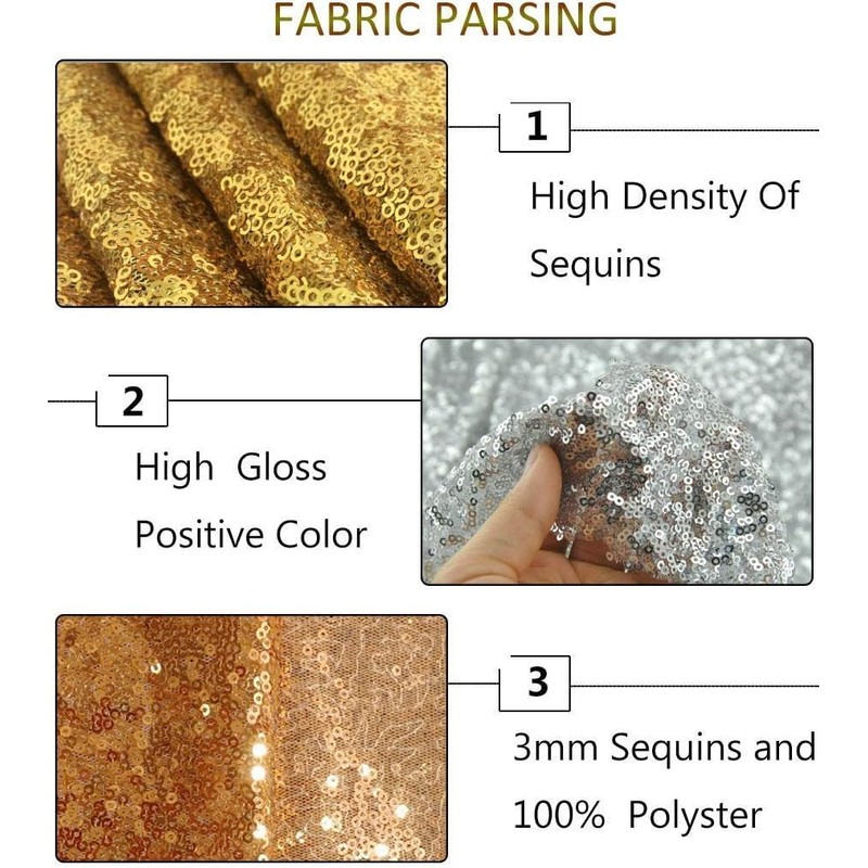 Elegant Event Essentials – Sequin Party Long Table Runner –