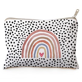Rainbow Makeup Bag, Adorable Clutch Bag, Makeup Bag, Best Friend Gift, Cute Toiletry Bag, Kids Toiletry Bag, Rainbow Gift, Daughter Birthday Gift