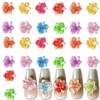 FINGCRO 60PCS Flower Nail Art Charms 3D Hawaii Flowers Nail
