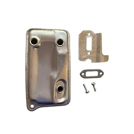 Exhaust Muffler with Cooling Plate, Screws and Exhaust Gasket Fits Stihl TS410 TS420 Concrete Cut-Off Saws Replacement for OEM Part # 4238-140-0611 and 42381400611