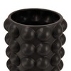 Creative Co-Op Modern Stoneware Raised Dot Umbrella Holder, Black Vase