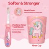 Lily's Home Kids Flashing Timer Toothbrush Kids with Soft Bristles,